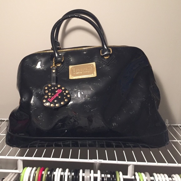 Betsy Johnson Betsyville Patent Overnight Bag