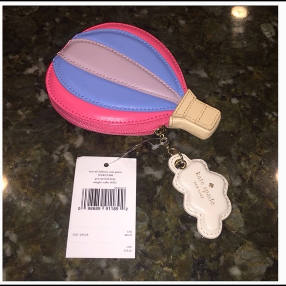 Kate Spade hot air balloon coin purse - Picture 2 of 2