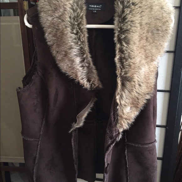 Fur Collar Vest