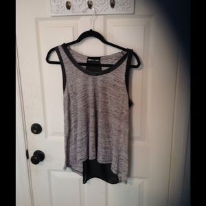 Lush Grey and Black Tank Top