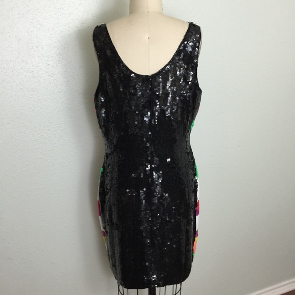 Vintage Neon Sequined Dress - Picture 4 of 4