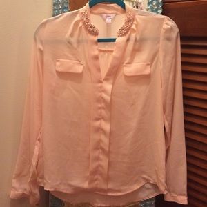 🌸pearl neck blouse🌸