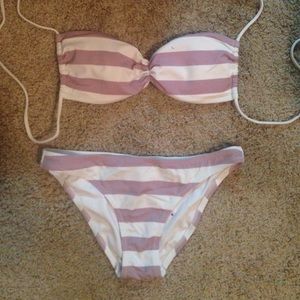 VS purple striped bikini