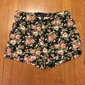 Floral Forever 21 shorts stretch NWT