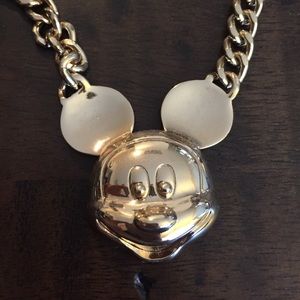 Gold Mickey Mouse Chain Necklace