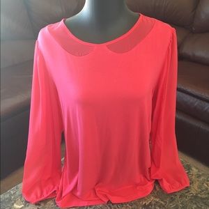 Beautiful blouse with see through collar & sleeves