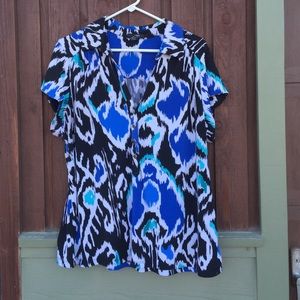 Cap sleeve Alfani polo style shirt