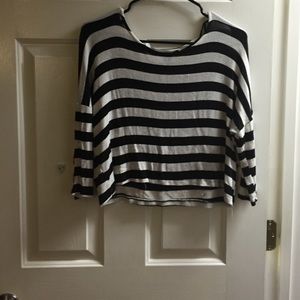 Black and white striped shirt