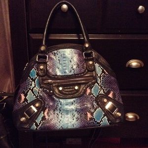 Blue Python Nicole Lee bag