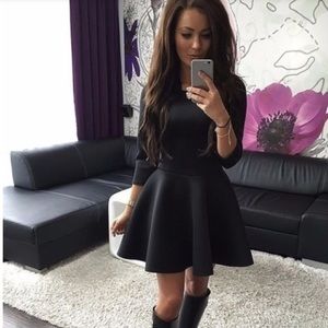 Black skater dress