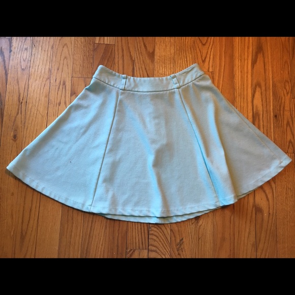 Mint skater circle skirt