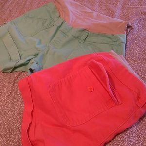 Two maternity shorts