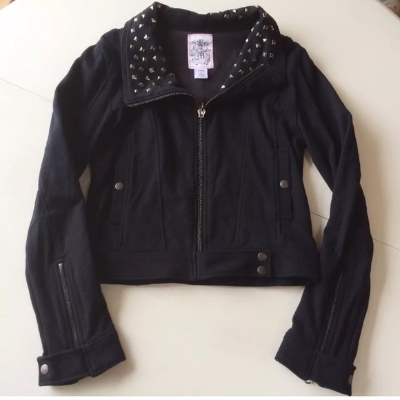 Macy's Jackets & Blazers - Moto motorcycle jacket zip up studded Macy's M