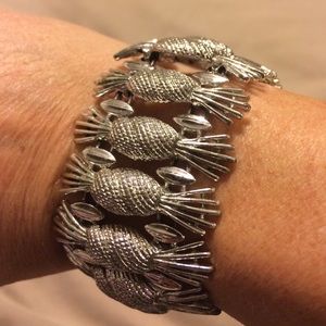 Vintage Silver Pineapple Bracelet