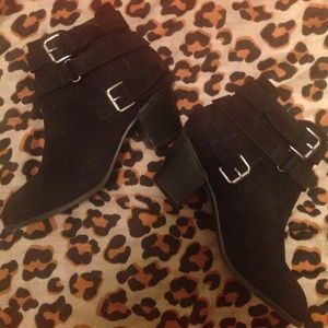 Express black booties