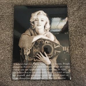 Marilyn Monroe Wood Photo