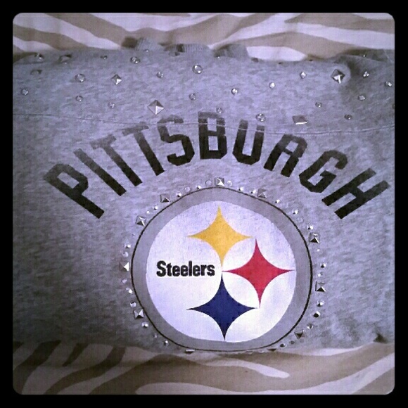 PINK Victoria's Secret Tops - VS Pink Pittsburgh Steelers Hoodie
