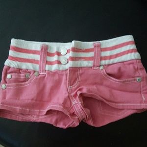 Pink Jean shorts