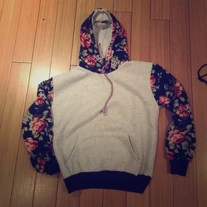 Women's floral hoodie