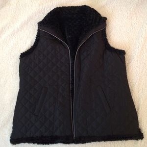 Make an offer! Kim Rogers black reversible vest!