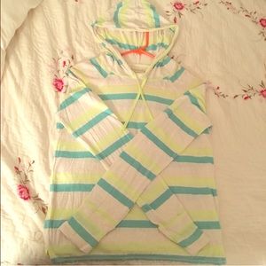 Lightweight striped hoodie / sweater