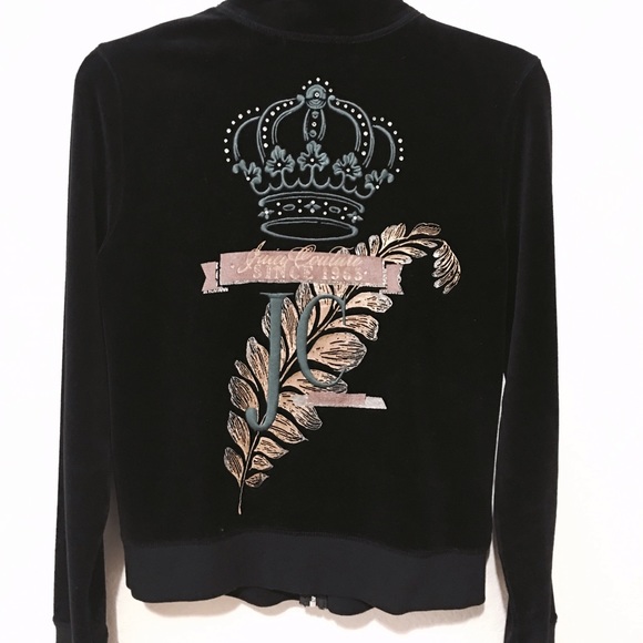 Juicy Couture Velour Zip-Up Jacket - Picture 2 of 4