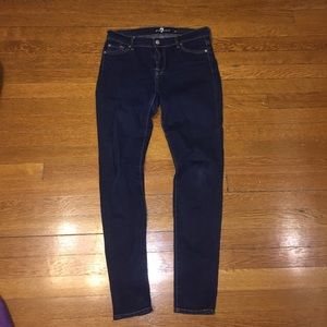 7 for all Mankind The Skinny dark jean stretchy