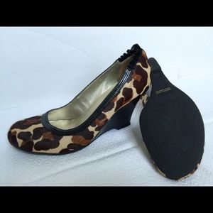 Kenneth Cole Reaction Leopard Print wedges