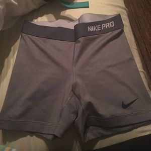 Grey Nike pro spandex