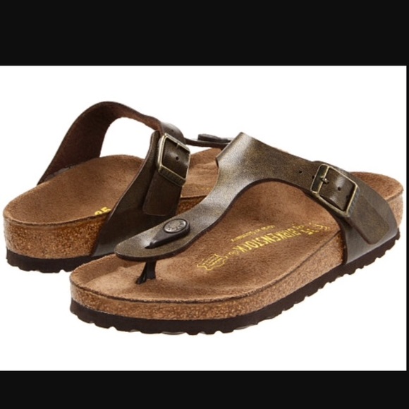 Golden Brown Gizeh Birkenstock