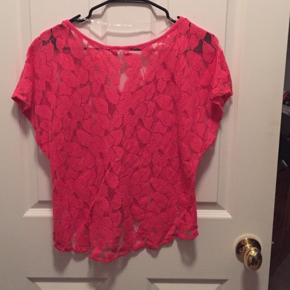 Coral Floral Shirt - Picture 2 of 3