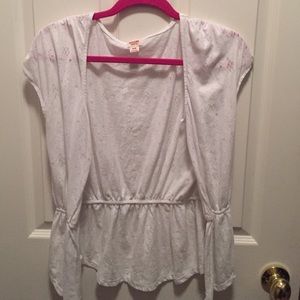 White Floral Cardigan