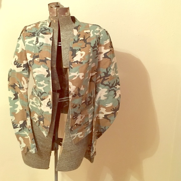 Free people camo jacket