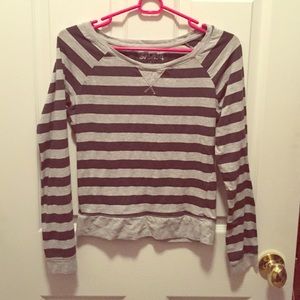 Long sleeved striped shirt