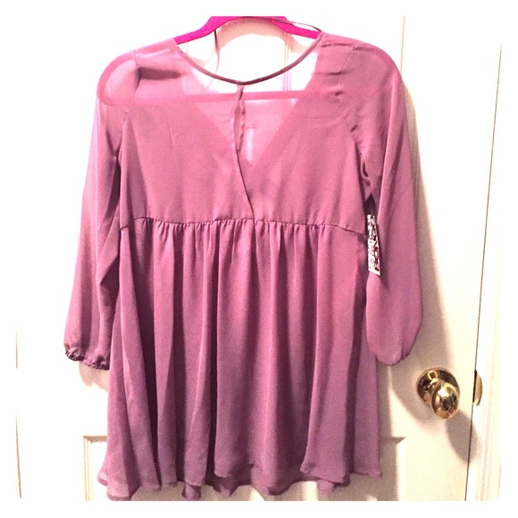 Long purple blouse - Picture 1 of 3