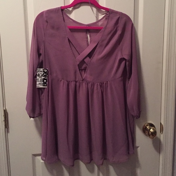 Long purple blouse - Picture 2 of 3