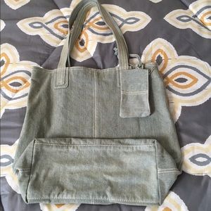 Light Denim Shoulder Bag