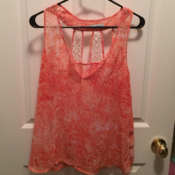 Coral Tank Top Blouse - Picture 1 of 3