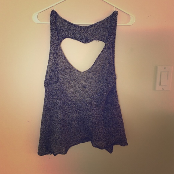Open back tank top