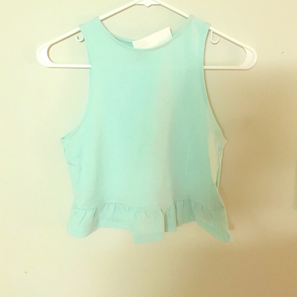 Mint green peplum top - Picture 1 of 1