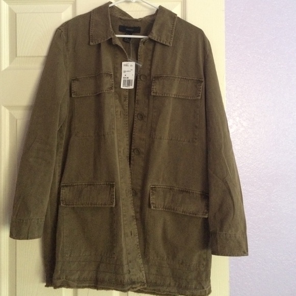 Olive utility jacket. NWT!