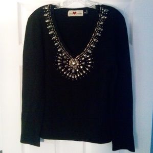 Love Token beaded sweater
