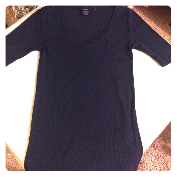 👕plain navy v-tee👕
