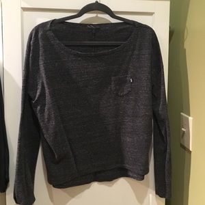 Vans grey heatherd basic longsleeve tshirt