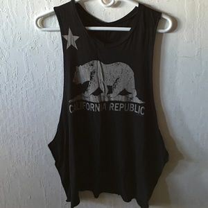 SOLD Brandy Melville CA bear muscle tank