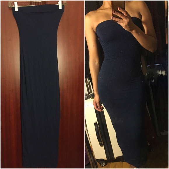 NWT Navy maxi dress