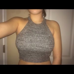 Sweater crop top