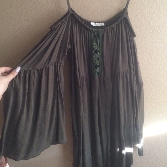 Boho bell sleeve dress