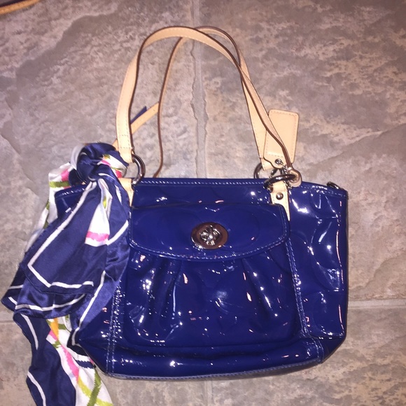 Authentic Blue Coach Purse