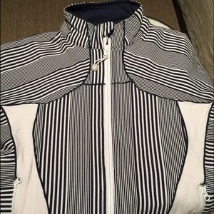 Lululemon define jacket - navy/white striped